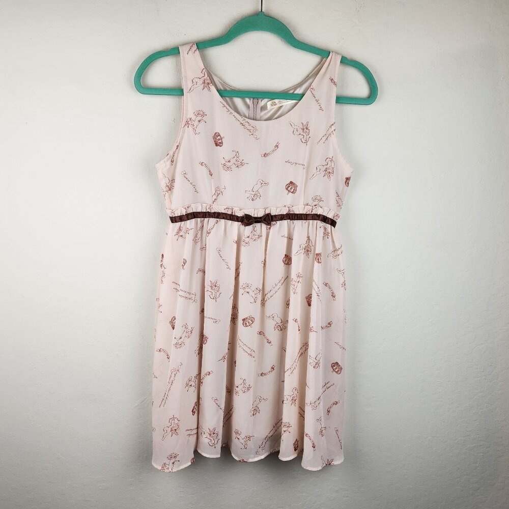 Ank Rouge Pink Cupid French Mini Dress sz M